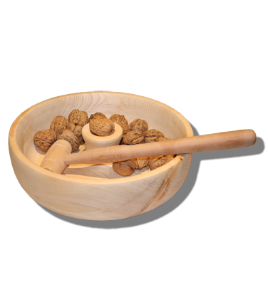 Nussknackerschale aus Zirbenholz Nussknackerschale