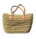 Einkaufstasche aus Sisal mit Leinenfutter Einkaufstasche